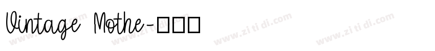 Vintage Mothe字体转换
